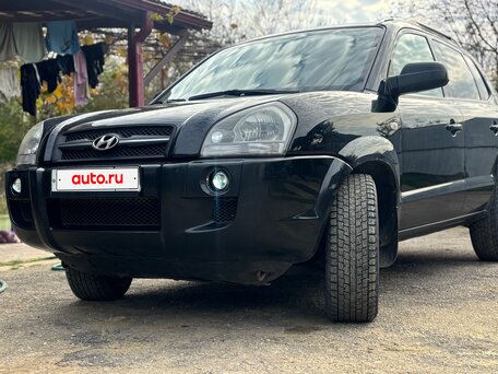 2007 Hyundai Tucson I, чёрный, 530000 рублей, вид 2