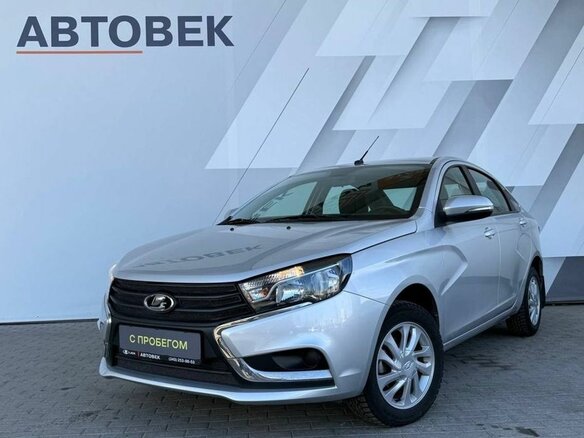 2018 Lada (ВАЗ) Vesta I, серебристый, 877000 рублей