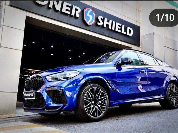 2021 BMW X6 M III (F96), синий, 12000000 рублей - вид 2