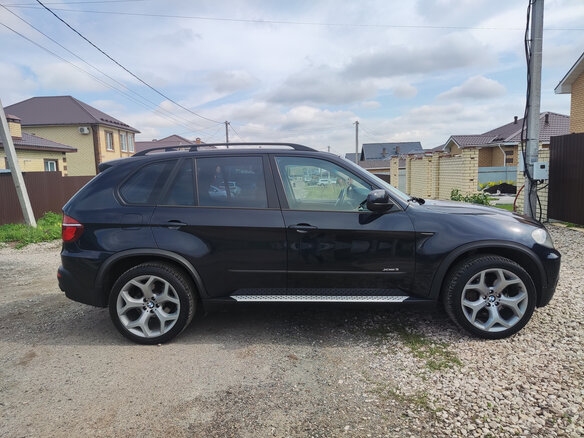 2009 BMW X5 30d II (E70), синий, 1700000 рублей - вид 3