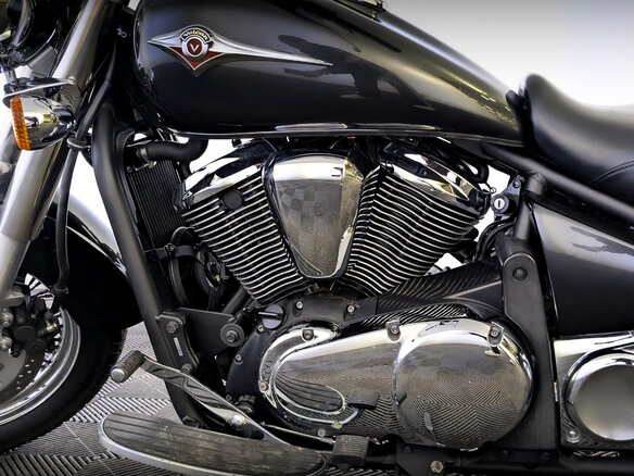 2015 Kawasaki VN900 Vulcan, чёрный, 599000 рублей - вид 10