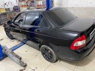 2007 Lada (ВАЗ) Priora I, чёрный, 175000 рублей, вид 2