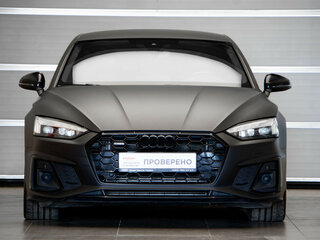 2021 Audi A5 Sportback 45 TFSI II (F5) Рестайлинг, чёрный, 4450000 рублей, вид 2