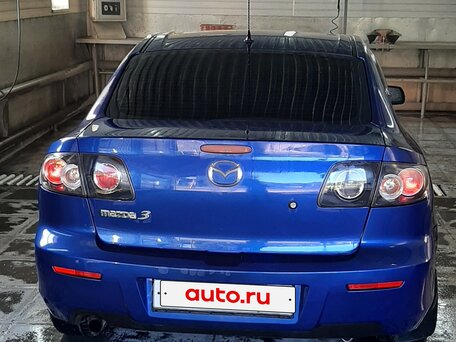 2006 Mazda 3 I (BK) Рестайлинг, синий, 500000 рублей, вид 4