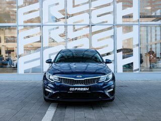 2019 Kia Optima IV Рестайлинг, синий, 1643000 рублей, вид 3