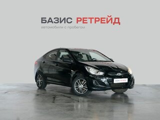 2014 Hyundai Solaris I Рестайлинг, чёрный, 1069000 рублей, вид 3