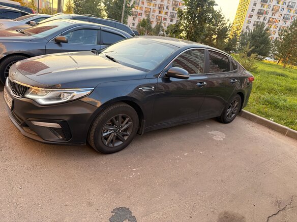 2019 Kia Optima IV Рестайлинг, синий, 1200000 рублей