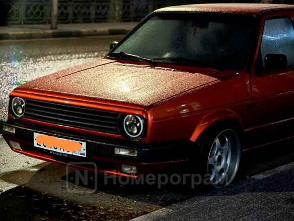 1988 Volkswagen Golf II, оранжевый, 460000 рублей - вид 4