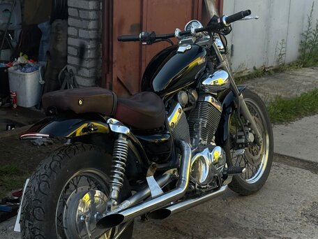 1992 Yamaha XV400 Virago, чёрный, 205000 рублей, вид 1