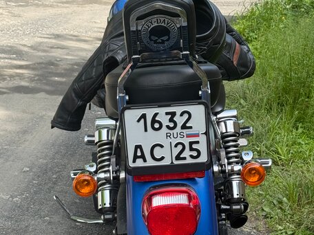 2007 Harley-Davidson Street Bob, синий, 680000 рублей, вид 4