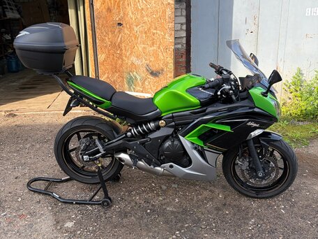 2015 Kawasaki ER-4F (Ninja 400R), зелёный, 520000 рублей, вид 2