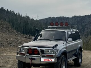 1997 Toyota Land Cruiser 80 Series Рестайлинг, серебристый, 3800000 рублей, вид 1
