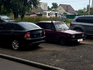 2000 Lada (ВАЗ) 2107, пурпурный, 120000 рублей, вид 4