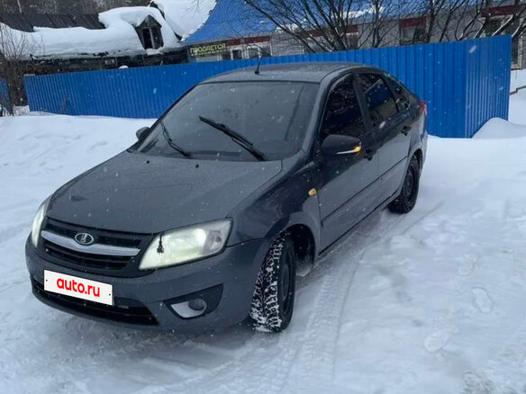 2015 Lada (ВАЗ) Granta I, серебристый, 600000 рублей