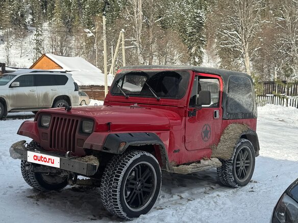 1989 Jeep Wrangler I (YJ), красный, 850000 рублей