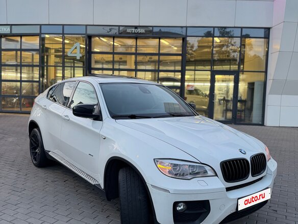 2012 BMW X6 40d I (E71) Рестайлинг, белый - вид 8