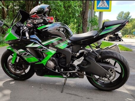 2015 Kawasaki ZX-6 Ninja, зелёный, 810000 рублей, вид 1