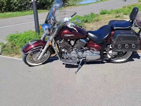 2006 Yamaha XVS650 Drag Star, красный, 530000 рублей, вид 4