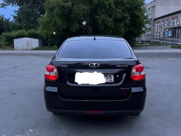 2015 Lada (ВАЗ) Granta I, чёрный, 610000 рублей - вид 2