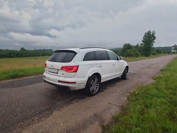 2013 Audi Q7 I (4L) Рестайлинг, белый, 1850000 рублей - вид 4