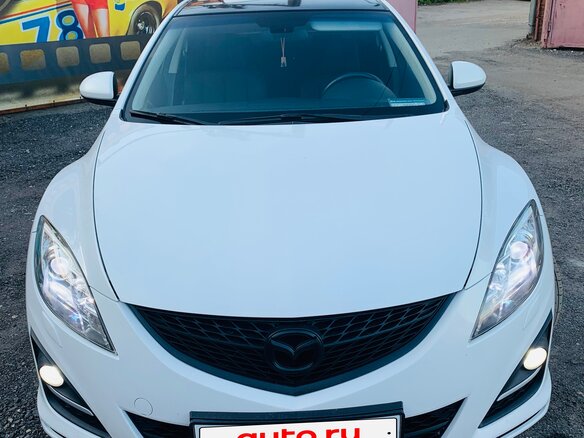 2011 Mazda 6 II (GH) Рестайлинг, белый - вид 4