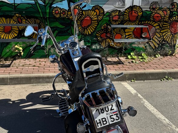 2006 Harley-Davidson Fat Boy, фиолетовый, 1150000 рублей - вид 2