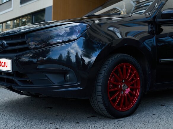 2015 Lada (ВАЗ) Granta I, чёрный, 415000 рублей - вид 2