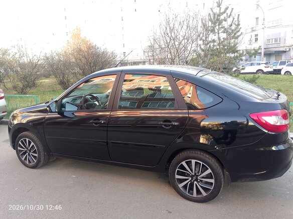 2025 Lada (ВАЗ) Granta I Рестайлинг, чёрный, 1037000 рублей - вид 7