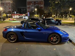 2015 Porsche Boxster III (981), синий, 4500000 рублей, вид 4