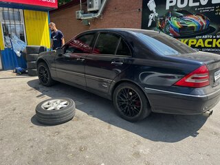 2002 Mercedes-Benz C-Класс 240 II (W203), синий, 420000 рублей, вид 2