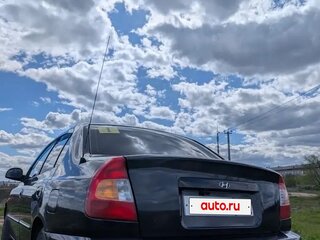 2010 Hyundai Accent ТагАЗ II, чёрный, 450000 рублей, вид 4