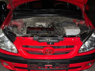 2005 Hyundai Getz I Рестайлинг, красный, 480000 рублей, вид 3