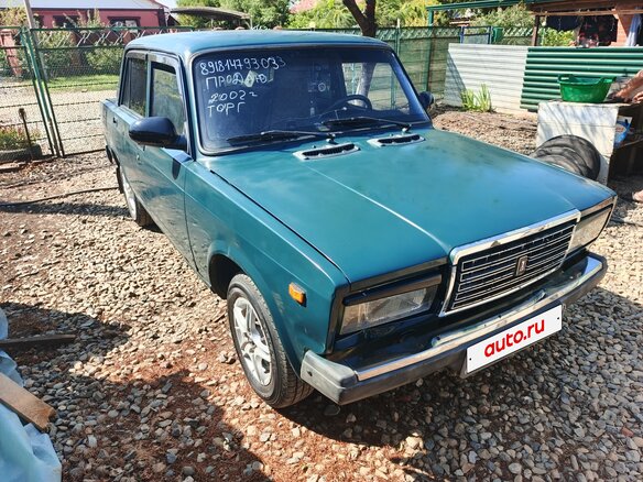 2002 Lada (ВАЗ) 2107, синий, 170000 рублей