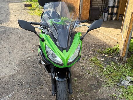 2015 Kawasaki ER-4F (Ninja 400R), зелёный, 520000 рублей, вид 1