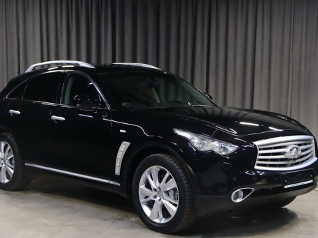 2012 Infiniti FX37 II (S51) Рестайлинг, чёрный, вид 3