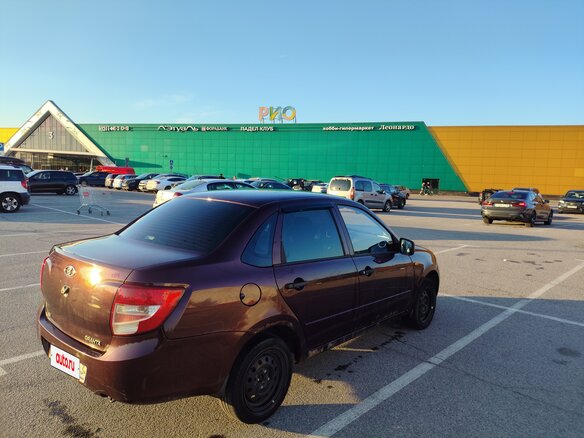 2013 Lada (ВАЗ) Granta I, пурпурный, 440000 рублей - вид 6