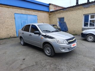 2015 Lada (ВАЗ) Granta I, серебристый, 350000 рублей, вид 3