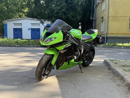 2012 Kawasaki ZX-6R Ninja, зелёный, 880000 рублей, вид 1