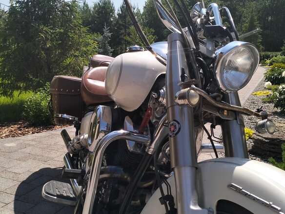2001 Yamaha XVS1100, белый, 535000 рублей