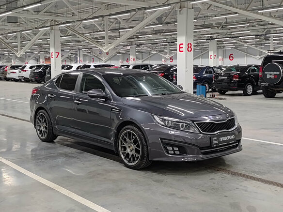 2014 Kia Optima III Рестайлинг, серый, 1140000 рублей - вид 2
