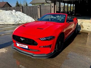 2020 Ford Mustang VI Рестайлинг, синий, 3000000 рублей, вид 4
