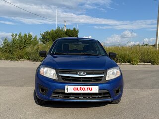 2018 Lada (ВАЗ) Granta I Рестайлинг, синий, 449999 рублей, вид 3