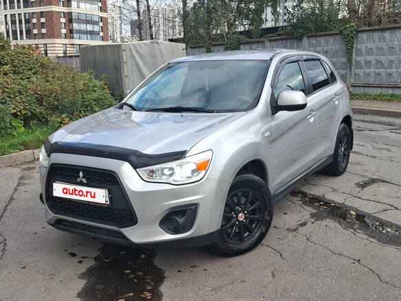 2012 Mitsubishi ASX I Рестайлинг, серебристый - вид 1