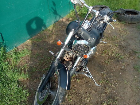 1999 Yamaha XVS400 Drag Star, чёрный, 220666 рублей, вид 3