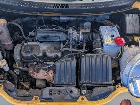 2003 Daewoo Matiz I Рестайлинг, жёлтый, 170000 рублей - вид 9