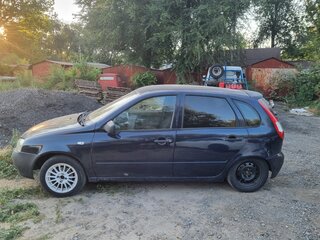2007 Lada (ВАЗ) Kalina I, синий, 100000 рублей, вид 2