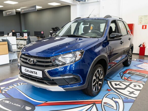 2026 Lada (ВАЗ) Granta Cross I Рестайлинг, синий - вид 2
