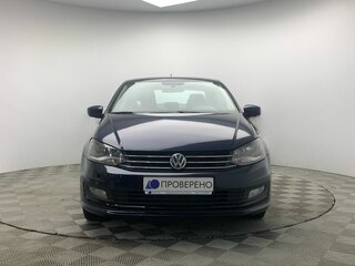 2017 Volkswagen Polo V Рестайлинг, синий, 905000 рублей, вид 2
