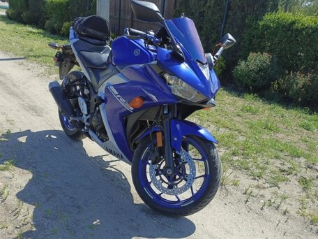 2017 Yamaha YZF-R3, синий, 490000 рублей, вид 4