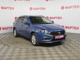 2018 Lada (ВАЗ) Vesta SW I, синий, 1030000 рублей, вид 3
